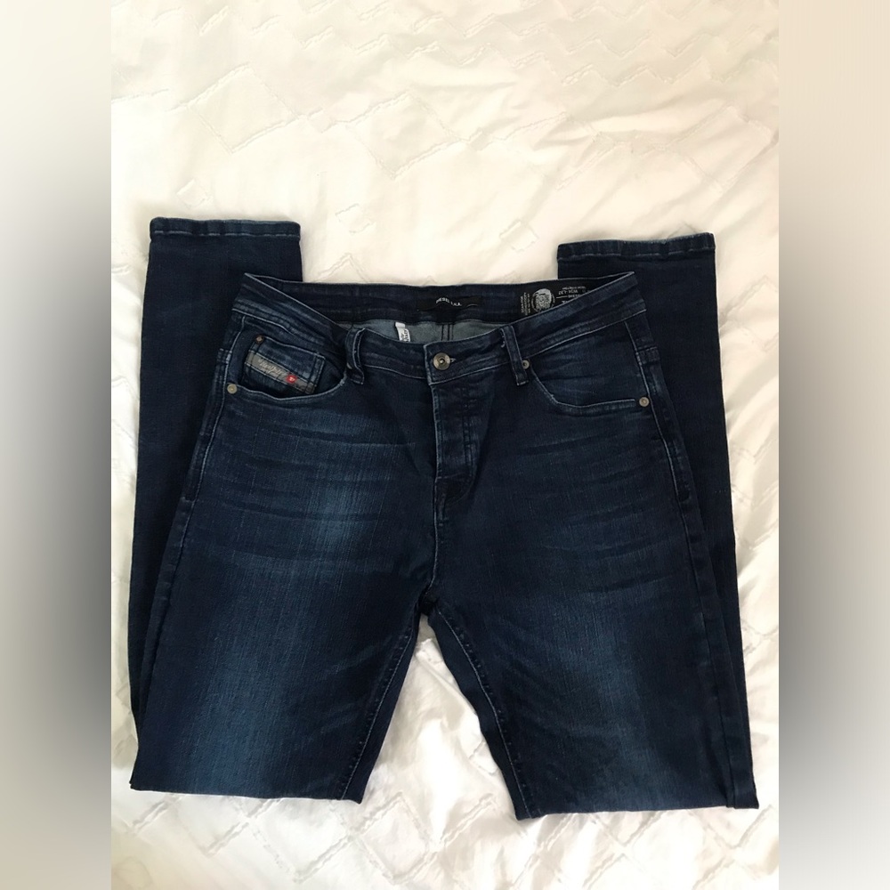 Diesel DNA Italy Men's Dark Blue Slim Fit Jeans 34